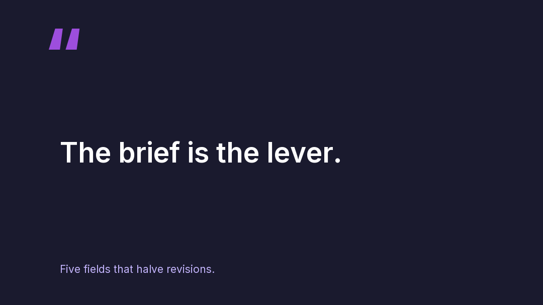 A Client Content Brief Template That Cuts Revision Rounds in Half